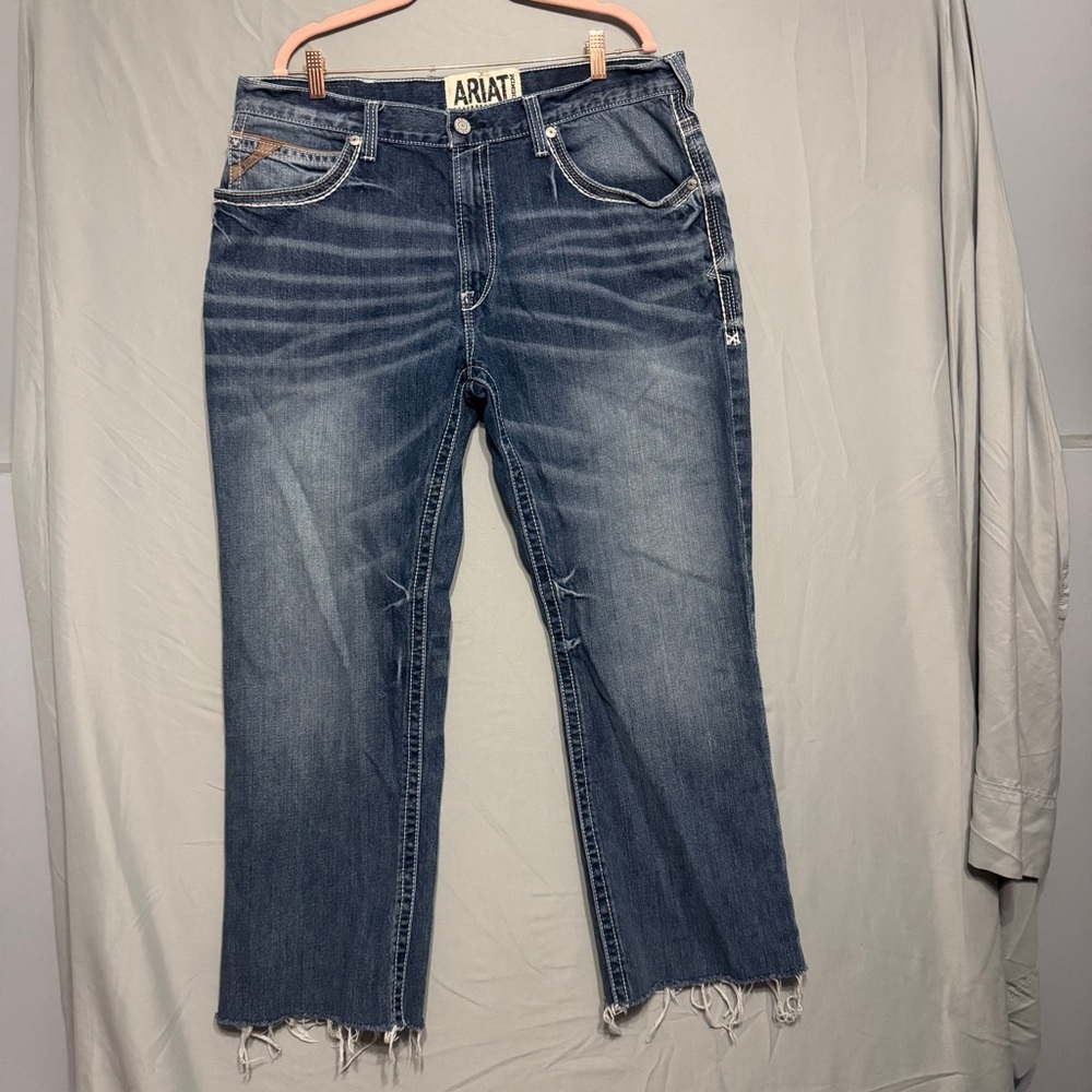Ariat Mens Low Rise Bootcut Jeans Size 38x32 M4 Capsule Normcore Denim Luxury